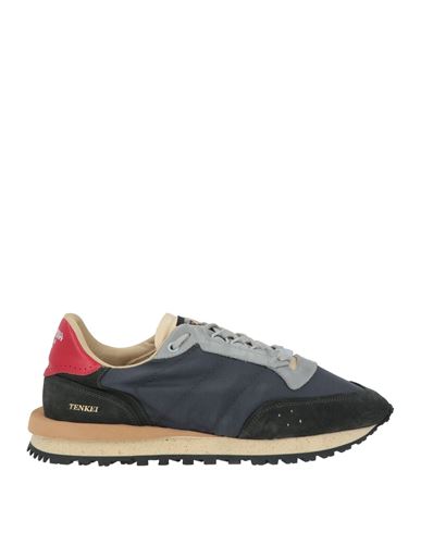 Hidnander Man Sneakers Midnight Blue Size 10 Leather, Textile Fibers