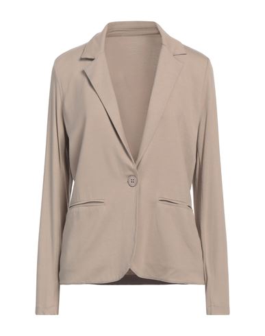 Majestic Filatures Woman Blazer Sand Size 1 Viscose, Elastane In Sand
