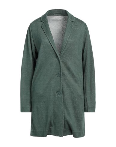 Majestic Filatures Woman Blazer Green Size 1 Linen