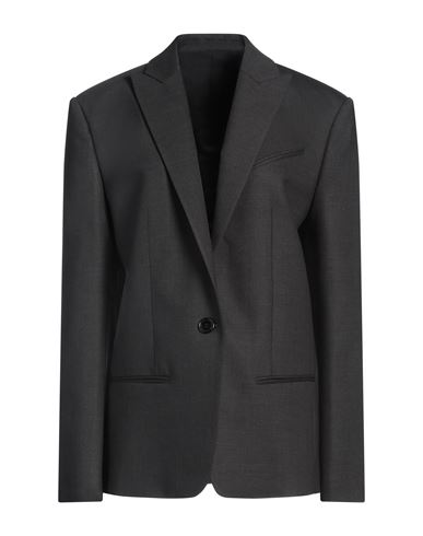 Philosophy Di Lorenzo Serafini Woman Blazer Charcoal Size 8 Polyester, Wool, Elastane