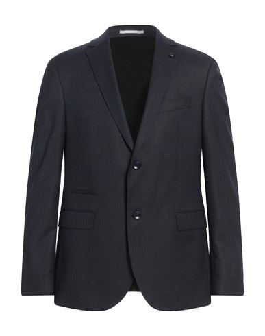 Baldessarini Man Blazer Midnight Blue Size 40 Virgin Wool In Blue