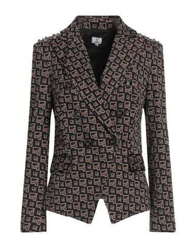 Gil Santucci Woman Blazer Black Size 6 Polyester, Viscose, Elastane