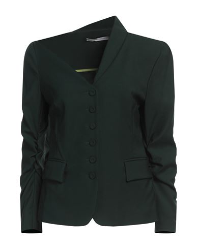 MAISON LAVINIATURRA MAISON LAVINIATURRA WOMAN BLAZER DARK GREEN SIZE 10 WOOL 