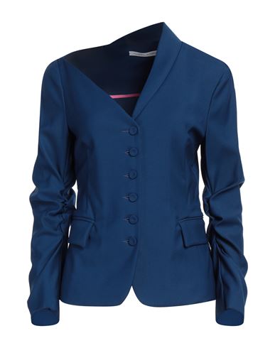 MAISON LAVINIATURRA MAISON LAVINIATURRA WOMAN BLAZER BLUE SIZE 10 WOOL 