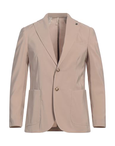 Paul Miranda Man Blazer Beige Size 36 Polyester, Viscose In Sand