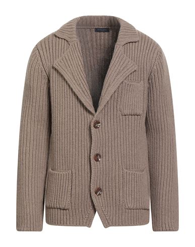 Daniele Fiesoli Man Blazer Khaki Size Xl Merino Wool, Polyamide In Brown