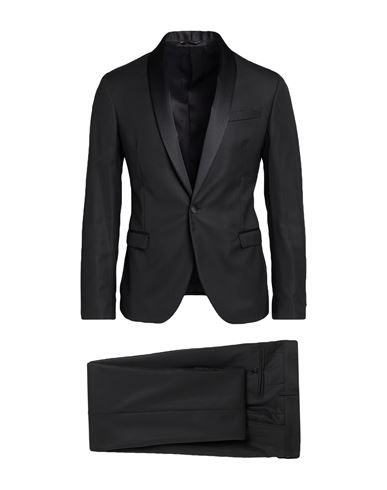 Manuel Ritz Man Suit Black Size 44 Polyester, Wool, Viscose, Elastane In Black