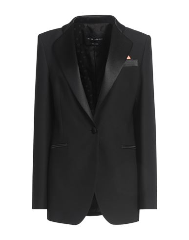 Hebe Studio Woman Blazer Black Size 8 Polyester In Black