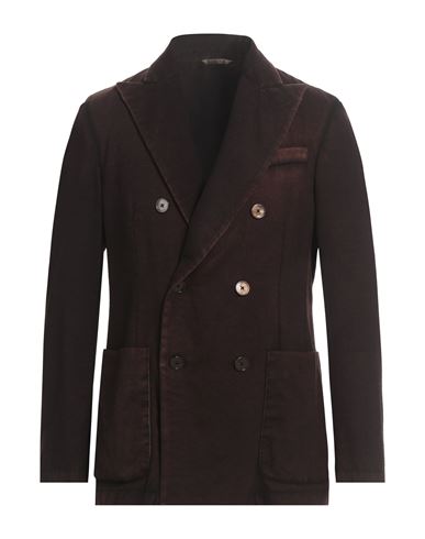 Barena Venezia Barena Man Blazer Dark Brown Size 42 Virgin Wool, Elastane