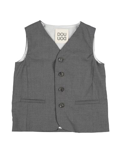 Douuod Toddler Girl Tailored Vest Grey Size 6 Polyester, Viscose, Elastane In Gray
