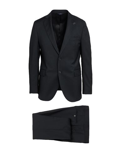 Tombolini Man Suit Charcoal Size 42 Polyester, Wool, Viscose