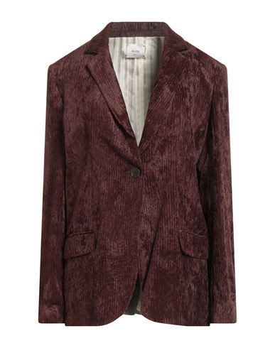 Alysi Crème Woman Blazer Chocolate Brown Size 6 Viscose In Brown