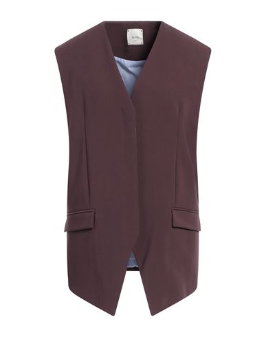 ALYSI ALYSI CRÈME WOMAN BLAZER PLUM SIZE 8 POLYESTER, VISCOSE, ELASTANE 