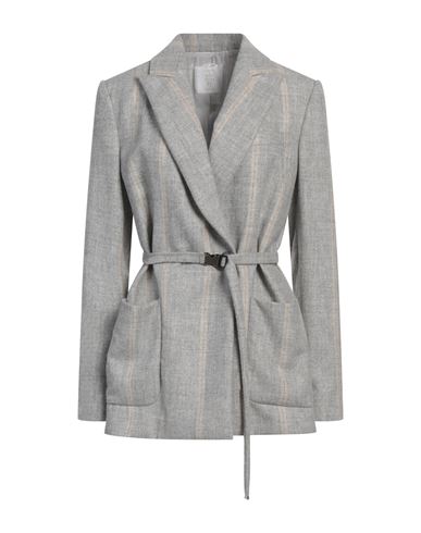 Eleventy Woman Blazer Light Grey Size 6 Alpaca Wool, Wool, Polyamide In Gray