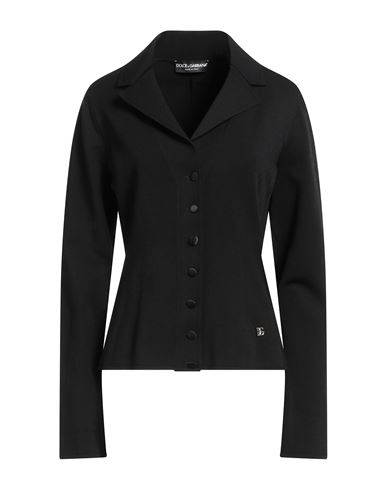 Dolce & Gabbana Black Notched Collar Blazer In Black