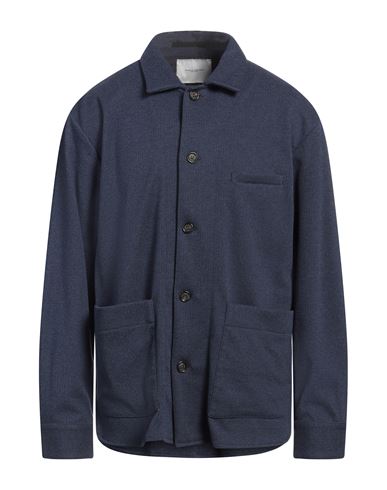 Paolo Pecora Man Blazer Navy Size 44 Polyester, Viscose, Polyamide, Elastane