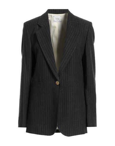 Alysi Woman Blazer Charcoal Size 4 Virgin Wool