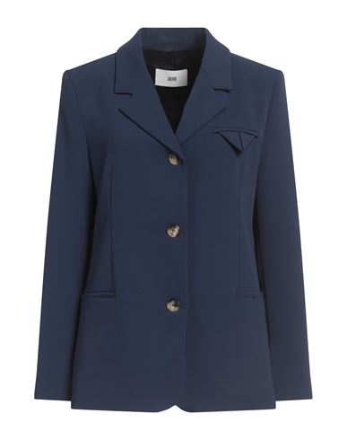 Shop Solotre Woman Blazer Midnight Blue Size 8 Polyester, Elastane, Viscose