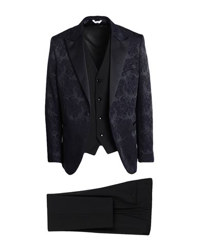 Messagerie Luxe Fabrics Man Suit Navy Size 44 Viscose, Polyester