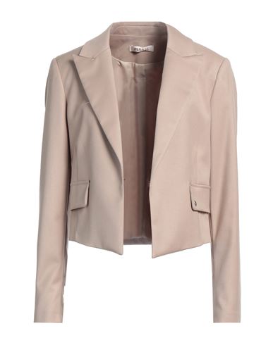 Please Woman Blazer Sand Size L Polyester, Viscose, Elastane