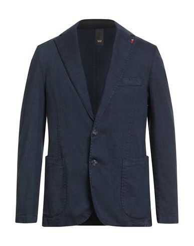 Mulish Man Blazer Navy Size 40 Cotton, Elastane In Blue