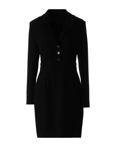Guess Woman Mini Dress Black Size L Polyester, Viscose, Elastane