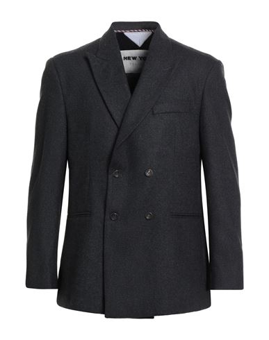 NEW YORK RESIDENT NEW YORK RESIDENT MAN BLAZER CHARCOAL SIZE 42 WOOL, POLYESTER 
