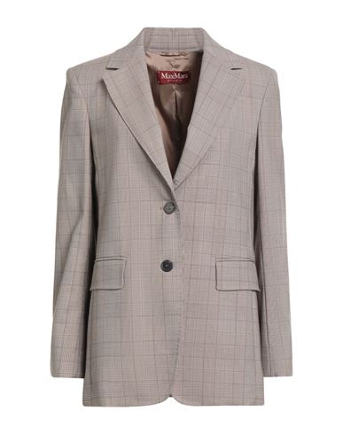 Max Mara Studio Woman Blazer Camel Size 10 Virgin Wool, Polyester, Elastane