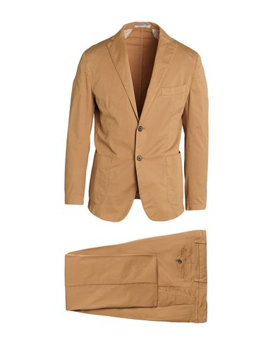 Cc Collection Corneliani Man Suit Sand Size 40 Cotton, Elastane