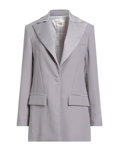Shop Suoli Woman Blazer Light Grey Size 4 Polyester