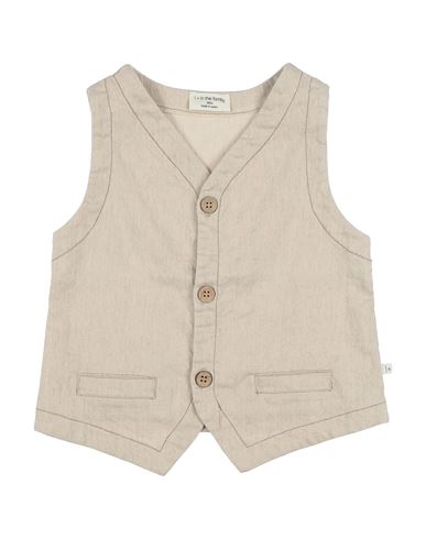 1+ In The Family 1 + In The Family Toddler Boy Tailored Vest Beige Size 4 Linen, Cotton, Elastane In Neutral