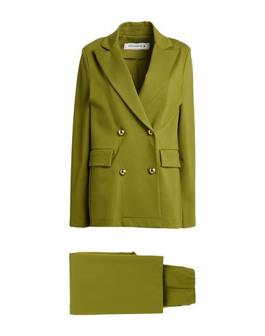 Shirtaporter Woman Suit Military Green Size 10 Viscose, Nylon, Elastane In Green