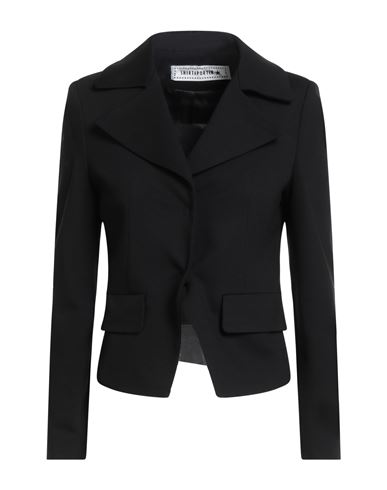 Shirtaporter Woman Blazer Black Size 2 Viscose, Nylon, Elastane