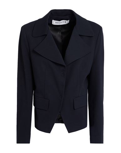 Shirtaporter Woman Blazer Navy Size 10 Viscose, Nylon, Elastane