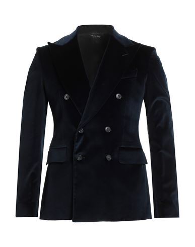 Brian Dales Man Blazer Midnight Blue Size 36 Cotton, Viscose, Elastane