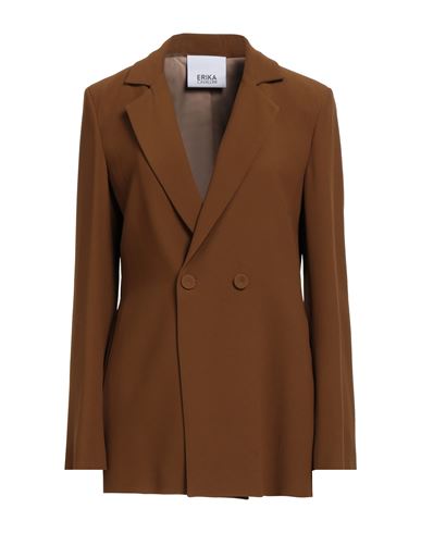 Erika Cavallini Woman Blazer Mustard Size 6 Viscose, Acetate