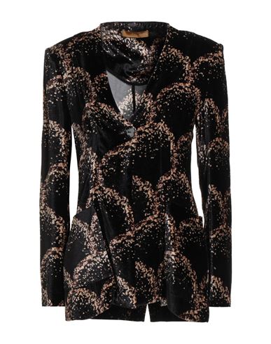 Siyu Woman Blazer Black Size 8 Viscose, Silk
