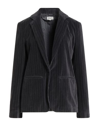 Hartford Woman Blazer Charcoal Size 3 Cotton, Elastane