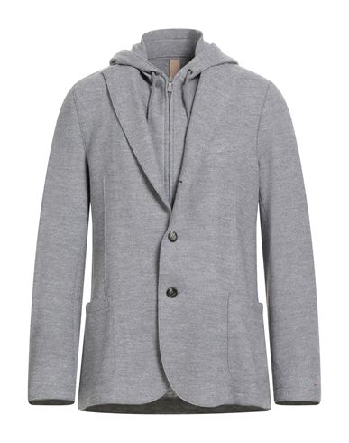 Eleventy Man Blazer Grey Size 44 Wool, Polyester, Polyurethane
