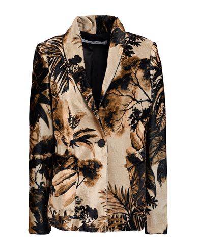 Shirtaporter Woman Blazer Sand Size 12 Viscose, Polyester