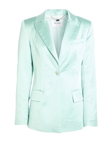 Blugirl Woman Blazer Light Green Size 4 Polyester, Elastane In Multi