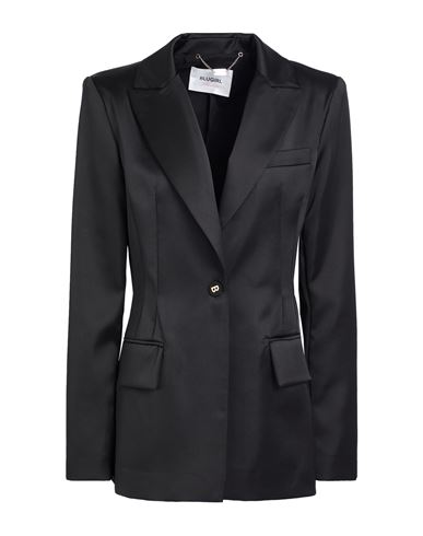 Blugirl Woman Blazer Black Size 12 Polyester, Elastane