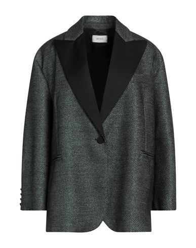 Vicolo Woman Blazer Dark Green Size Onesize Cotton, Acrylic, Polyamide, Polyester, Elastane