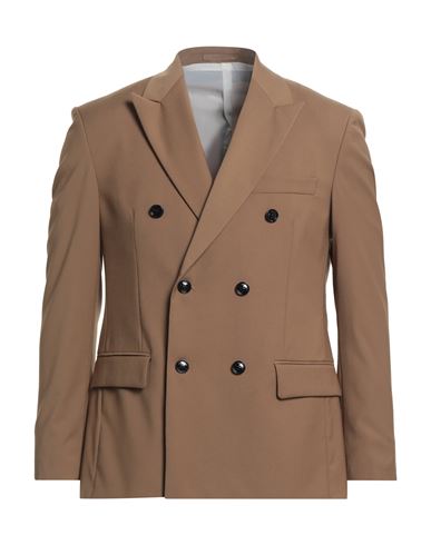 Liu •jo Man Man Blazer Khaki Size 40 Polyester, Viscose, Elastane