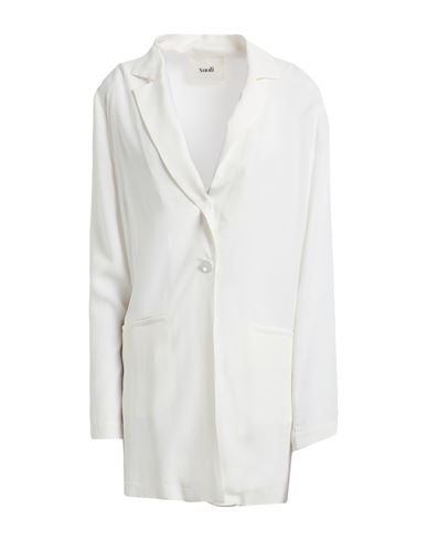 Shop Suoli Woman Blazer Ivory Size 8 Acetate, Silk
