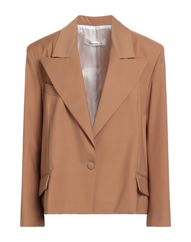 Nineminutes Woman Blazer Camel Size 8 Polyester, Wool, Elastane, Viscose