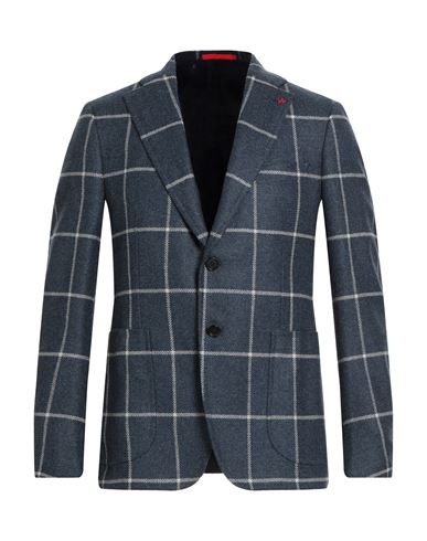 Isaia Man Blazer Navy Size 48 Wool