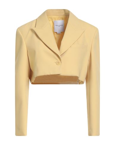 Isabelle Blanche Paris Woman Blazer Pastel Yellow Size Xxs Polyester, Viscose, Elastane In Yellow