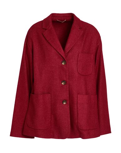 Kiltie Woman Blazer Red Size 10 Virgin Wool, Polyester