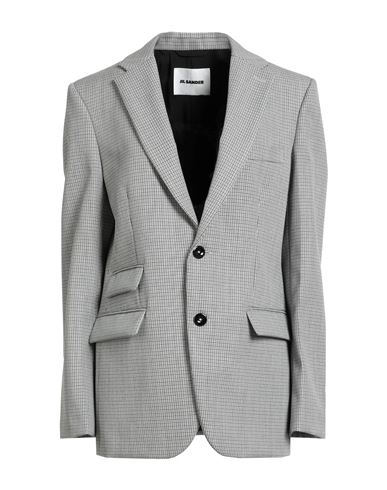 Jil Sander Woman Blazer Light Grey Size 6 Virgin Wool